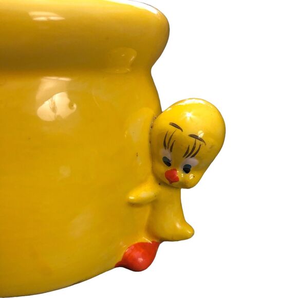 Vintage Looney Tunes Character Planter; Sylvester & Tweety Bird Ceramic Dish - Picture 3 of 12